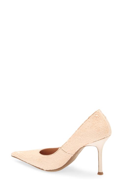 Jeffrey Campbell Risk Sequin Pointed Toe Pump In Neutral