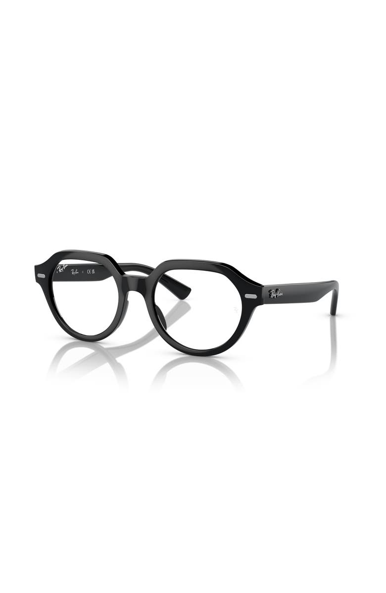 Ray-Ban 49mm Square optical glasses, Main, color, Black