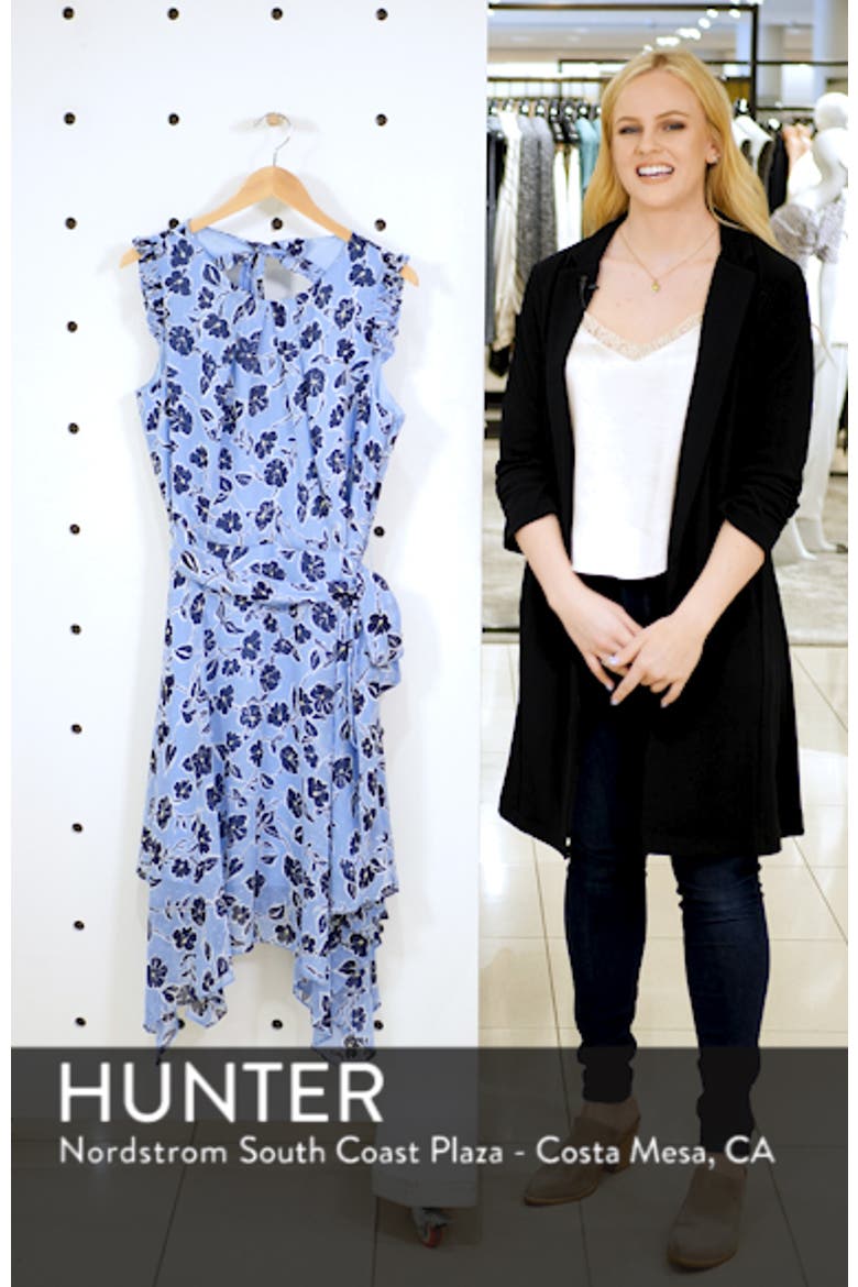 Floral Handkerchief Hem Dress video