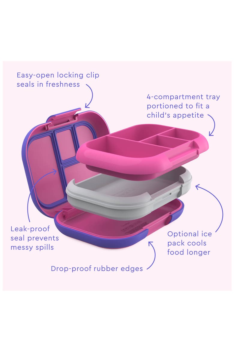 Chill Leak-Proof Lunchbox, Alternate, color, ELECTRIC PINK