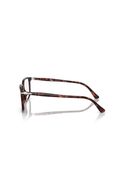 Persol 52mm Rectangle Optical Glasses In Black