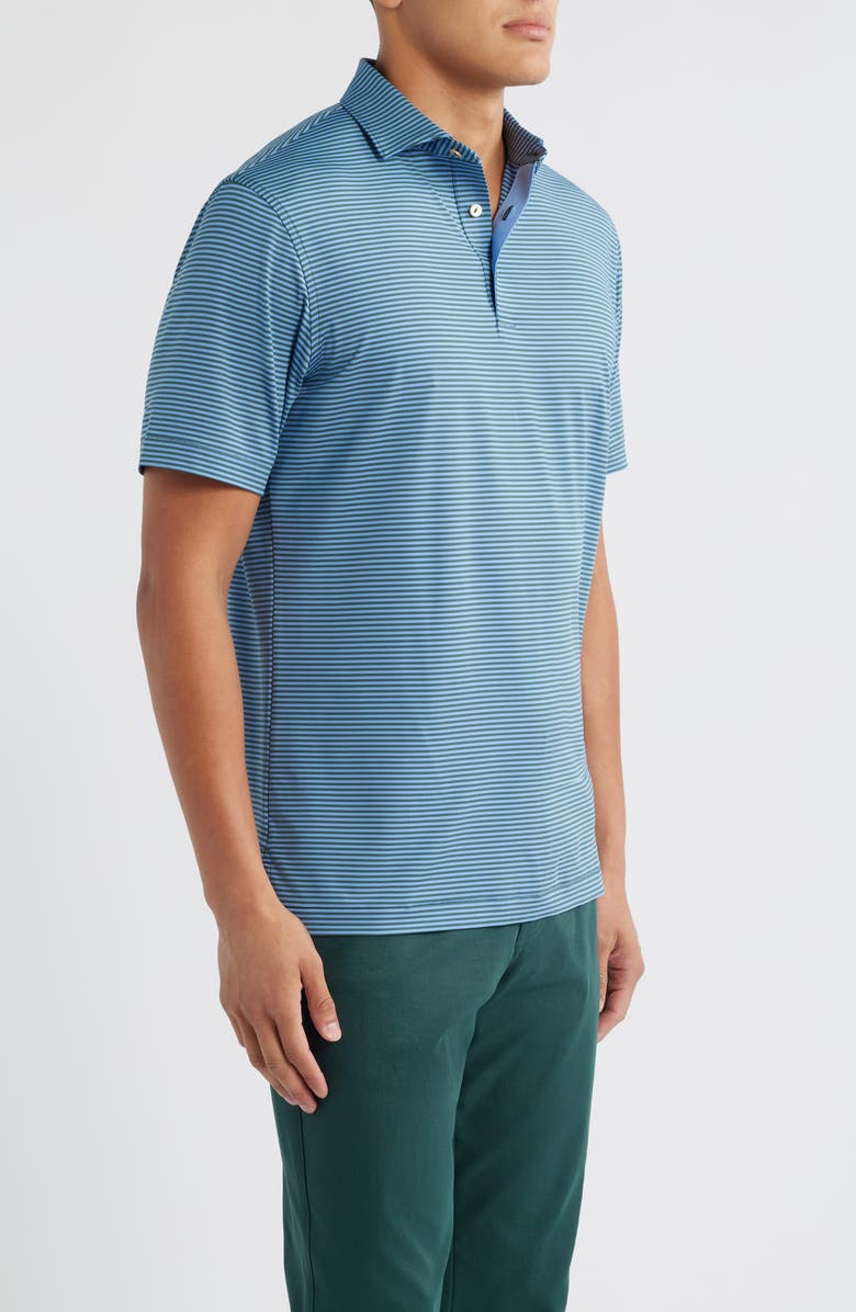 Peter Millar Hales Performance Jersey Polo, Alternate, color, Nordic Pine
