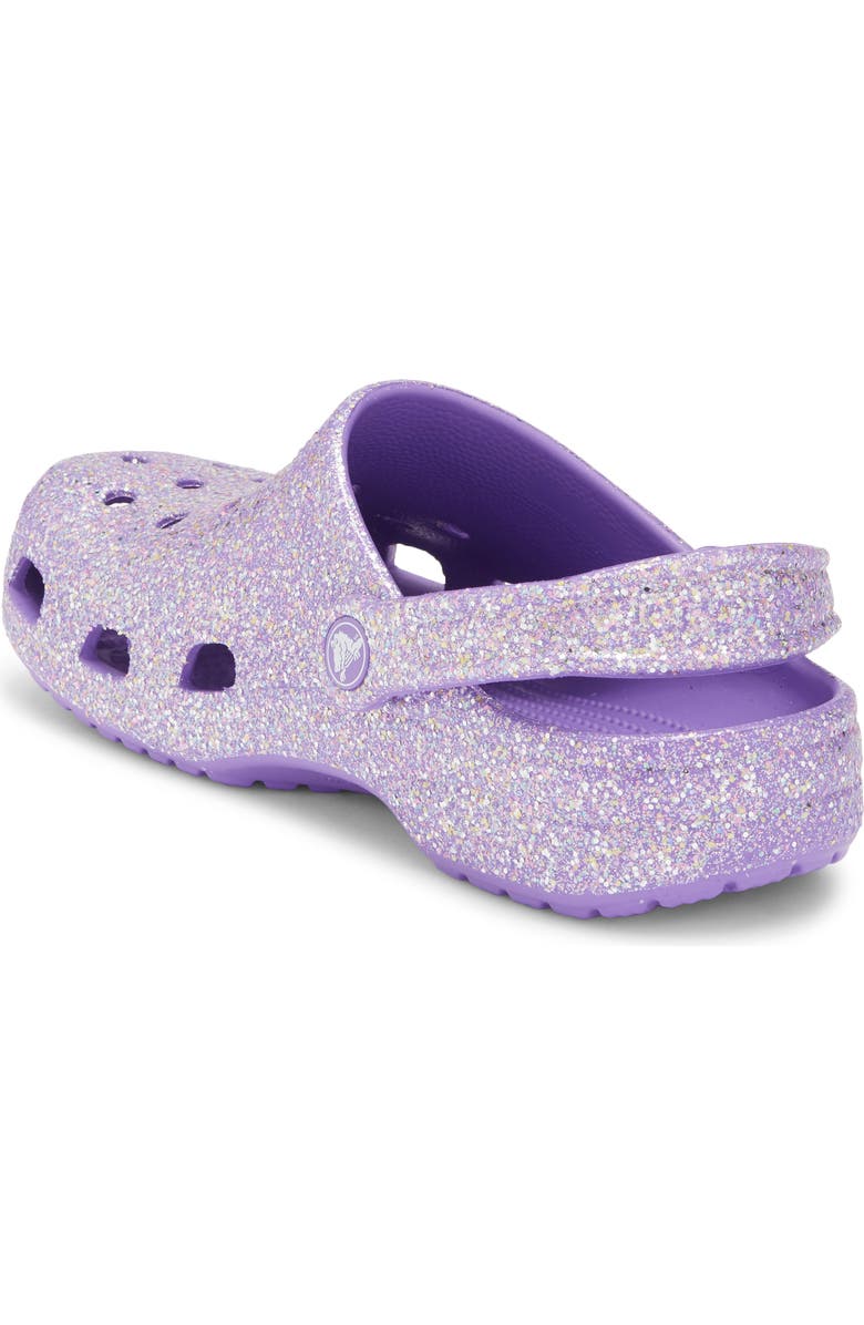 CROCS Kids' Classic Glitter Clog, Alternate, color, Purple