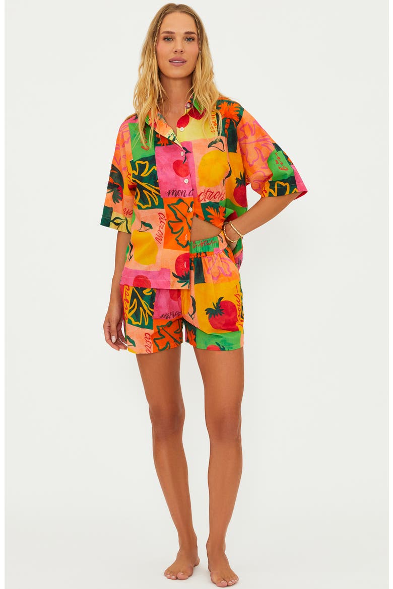 Rayah Cover-Up Shorts, Alternate, color, FRUIT MARKET