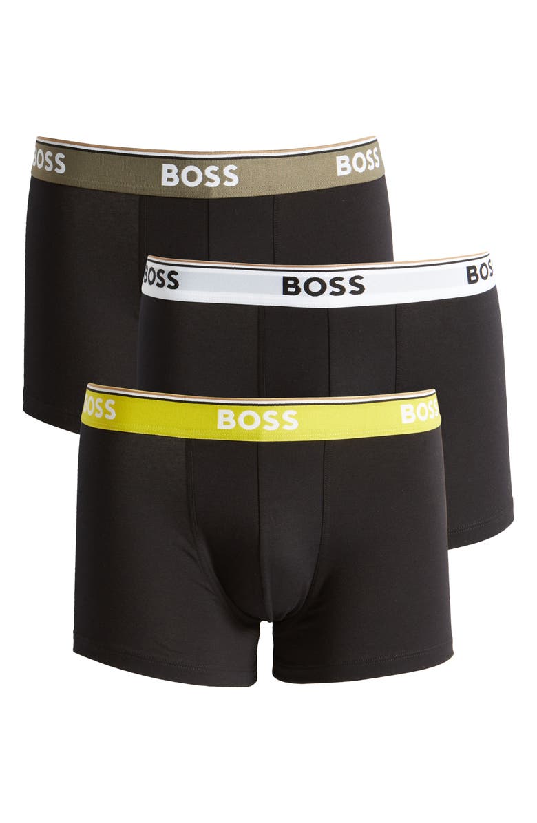 BOSS 3-Pack Stretch Cotton Trunks, Alternate, color, 