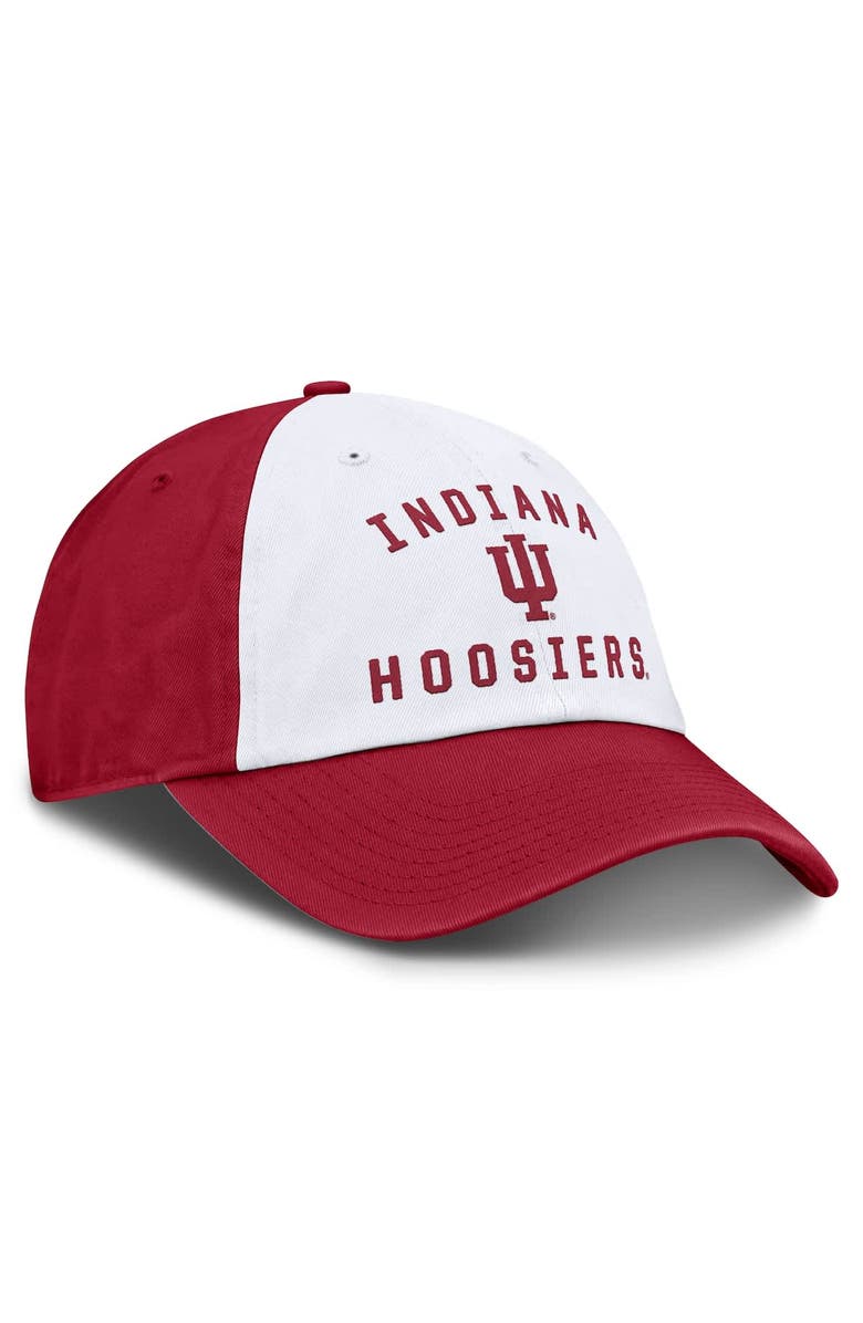 TOP OF THE WORLD Men's Top of the World  White Indiana Hoosiers Weston Adjustable Hat, Alternate, color, 