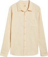 Marine Layer Classic Stripe Stretch Cotton Button-Up Shirt