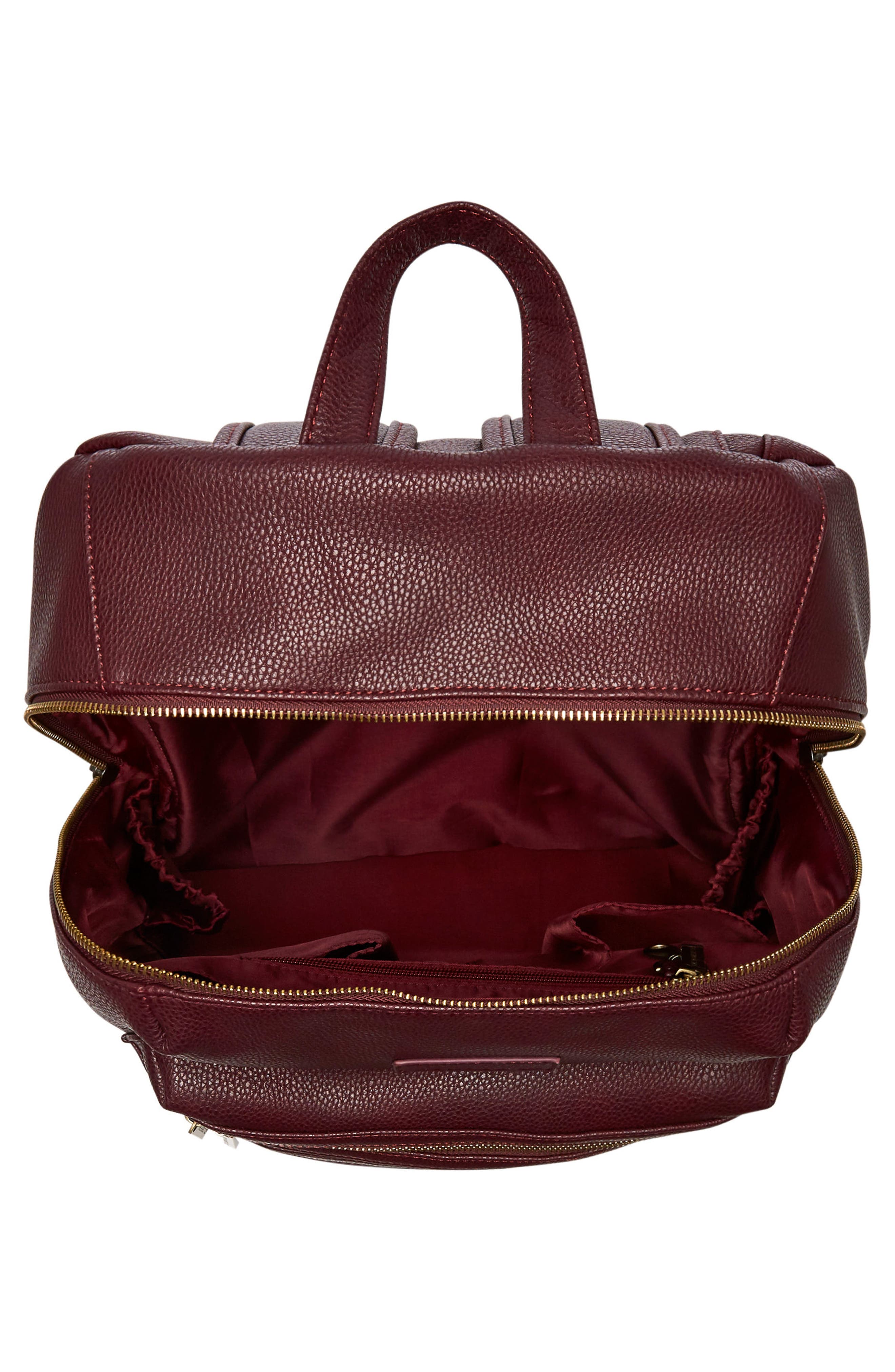 The Honest Company 'City' Faux Leather Diaper Backpack, Alternate, color, 