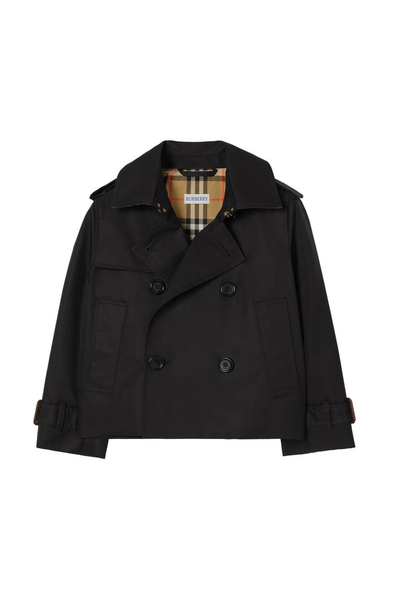 Burberry Girls' Cotton Trench Jacket, Main, color,