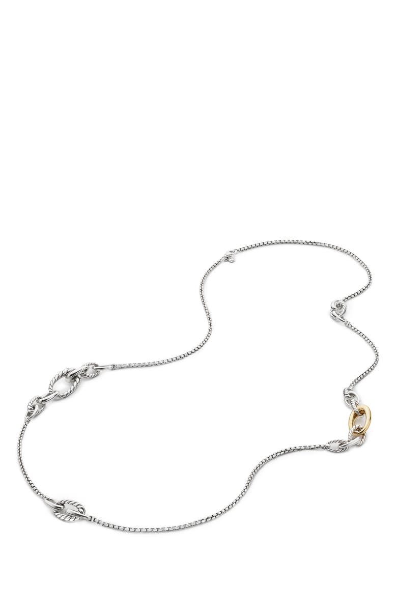 David Yurman Pure Form Graduated Chain Station Necklace, Main, color,