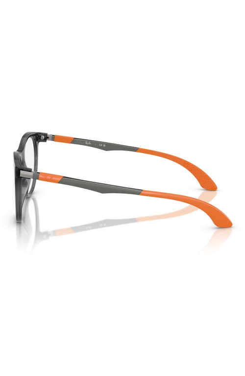 Ray Ban Ray-ban Kids' 47mm Phantos Optical Glasses In Grey