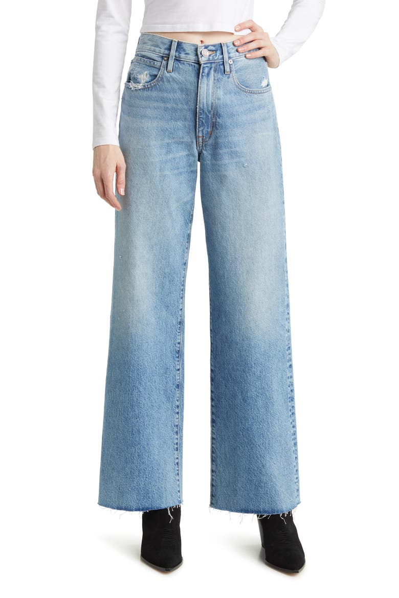 Grace Cotton Wide Leg Jeans, Main, color, OUT OF REACH