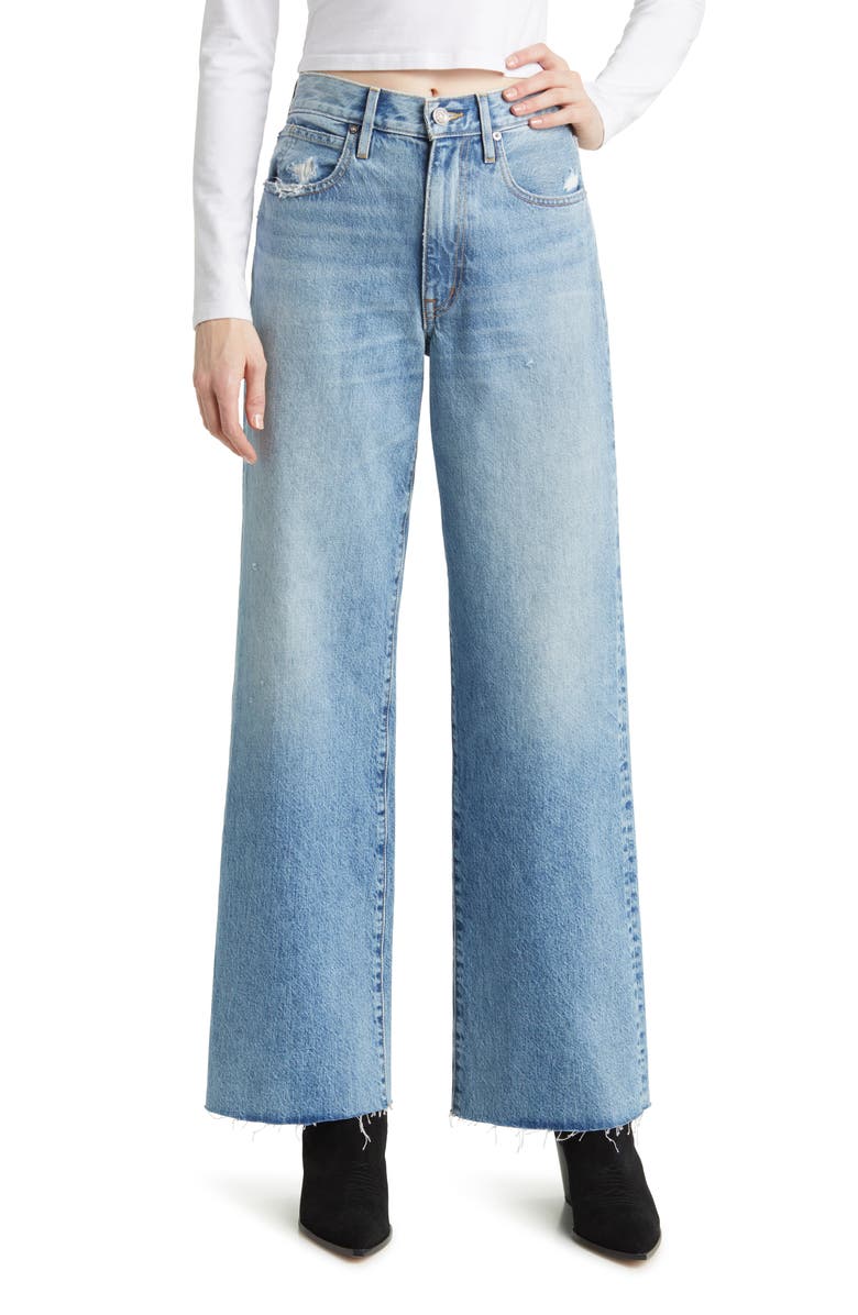 SLVRLAKE Grace Cotton Wide Leg Jeans, Main, color, 