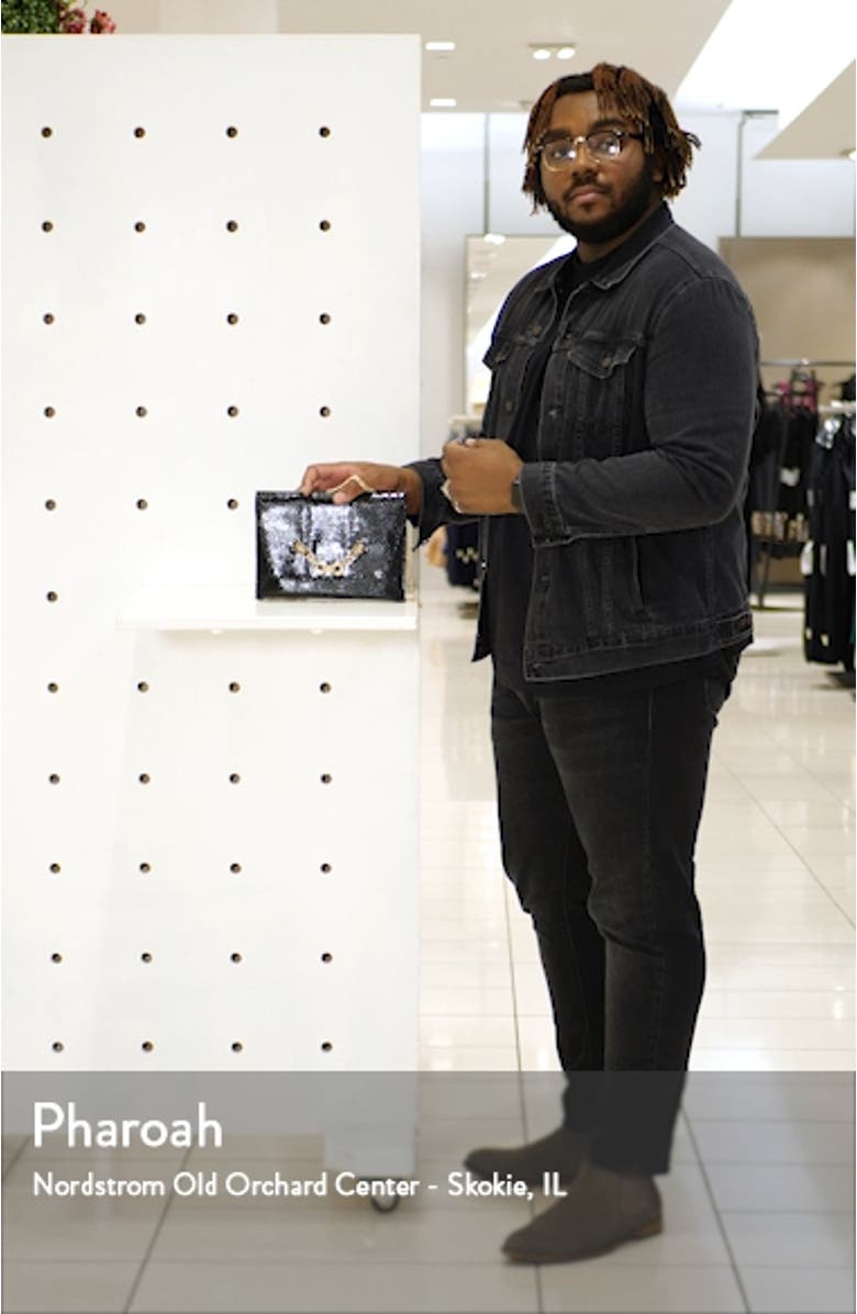 Panther Chain Clutch Crossbody Bag, sales video thumbnail