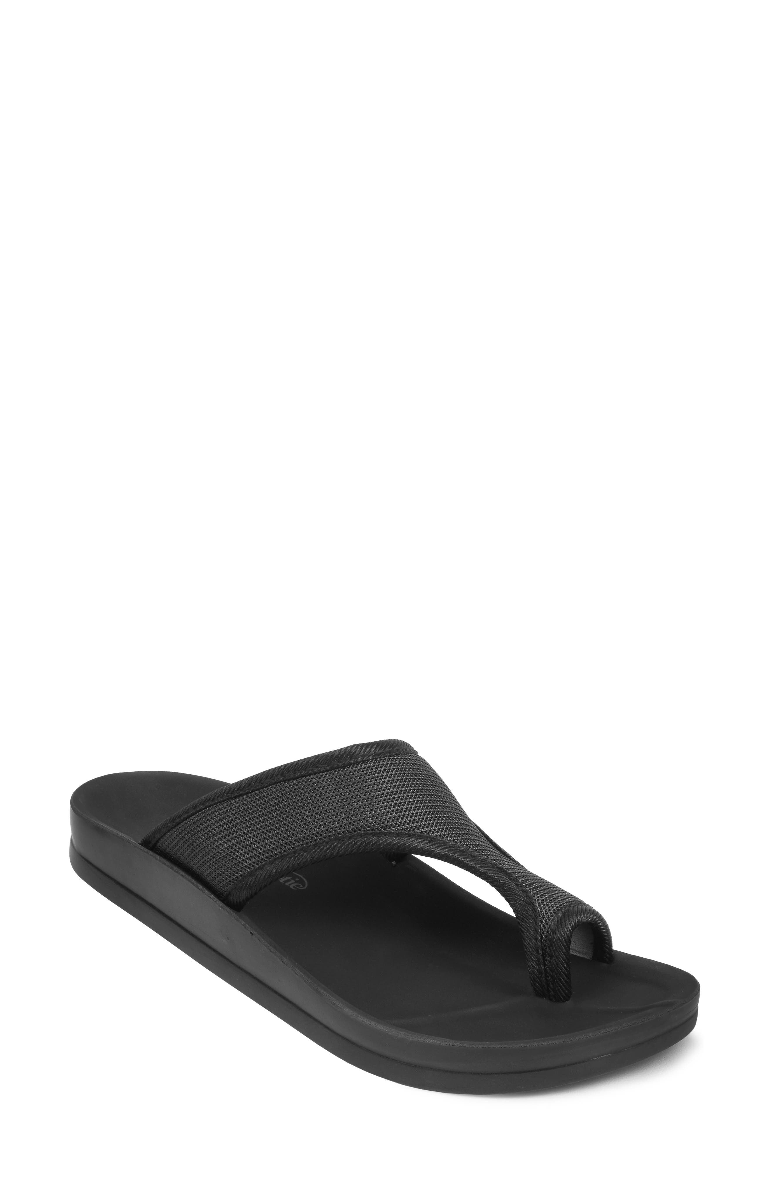 Aster Flip Flop, Main, color, BLACK