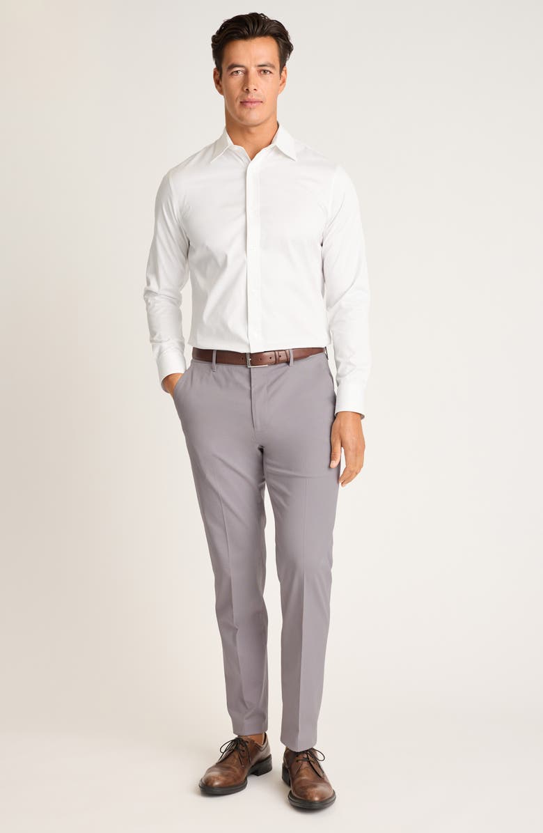 Bonobos Weekday Warrior Micro Dobby Dress Pants, Alternate, color, Tuesday Grey Micro Dobby