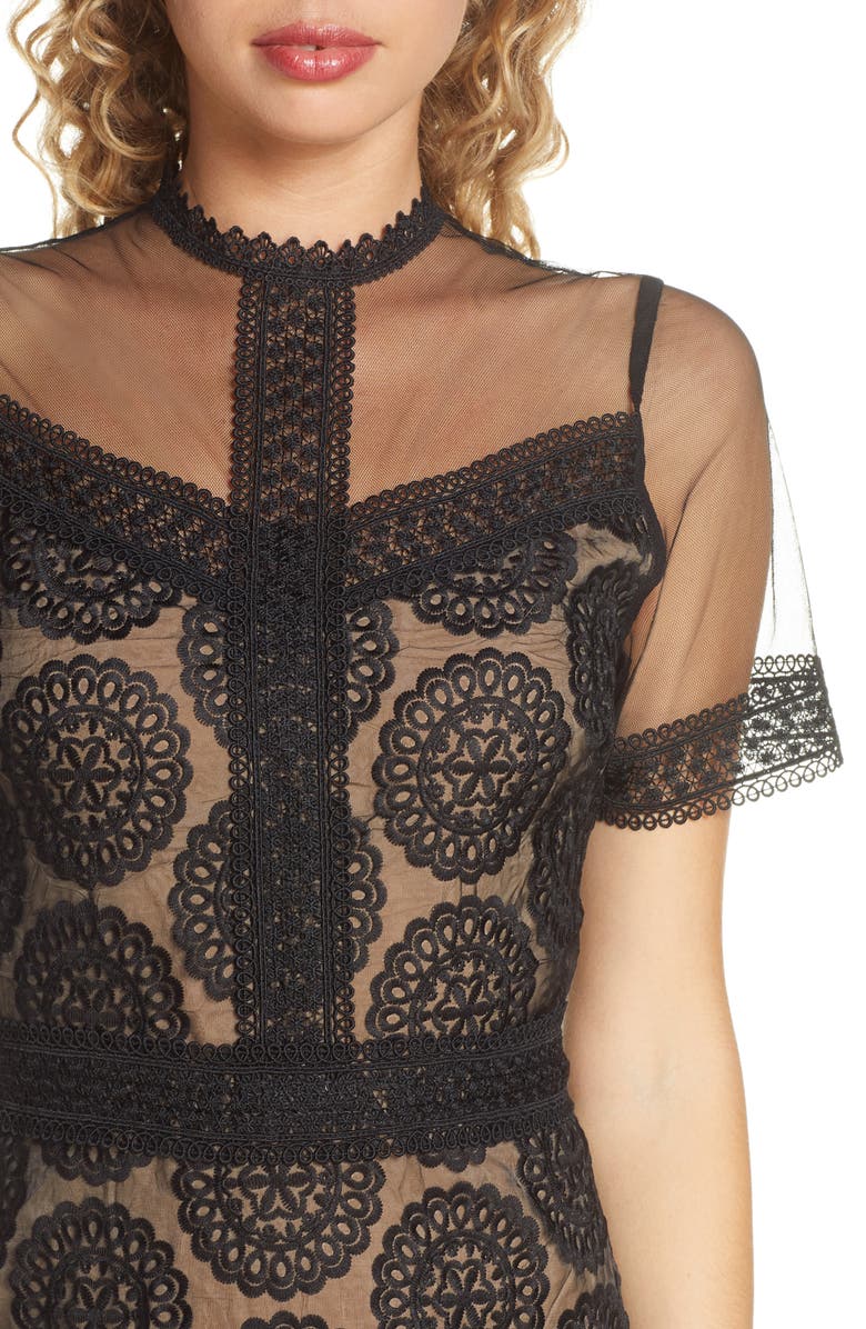 Chelsea28 Lace Midi Dress, Alternate, color, 