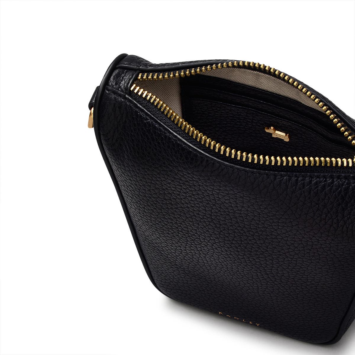 Radley Oak Street Medium Phone Crossbody Bag, Alternate, color, Black