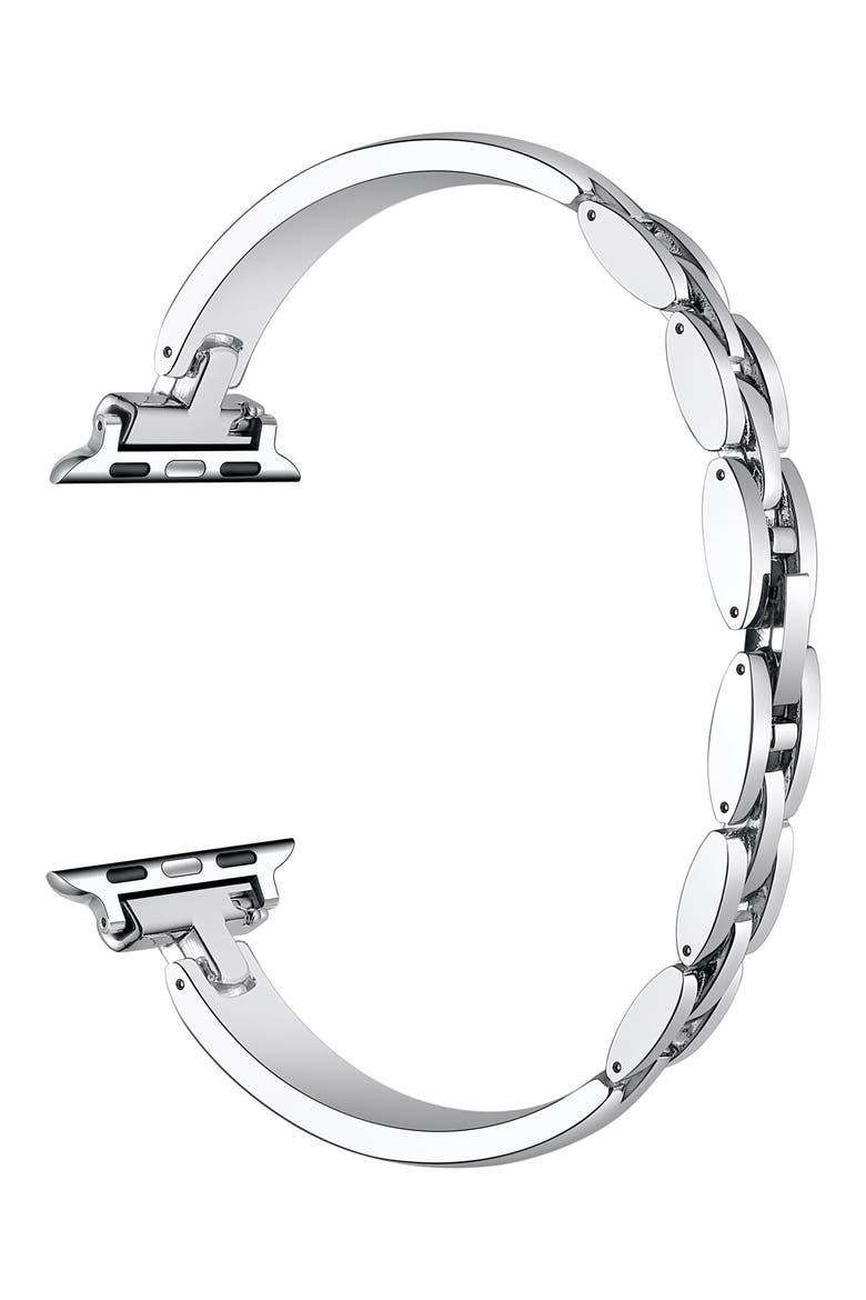 Alexis Apple Watch® Bracelet Watchband, Alternate, color, SILVER