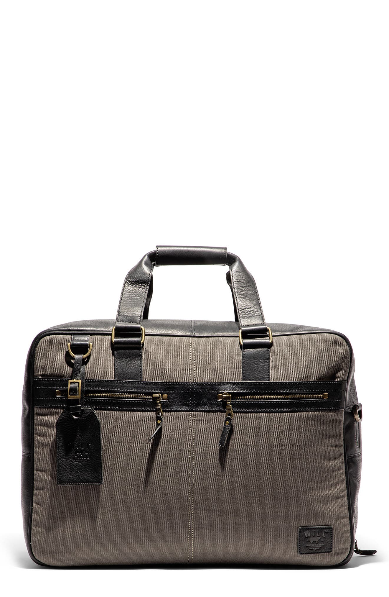Will Leather Goods Commuter Carry-On Duffle in Charcoal/Black 