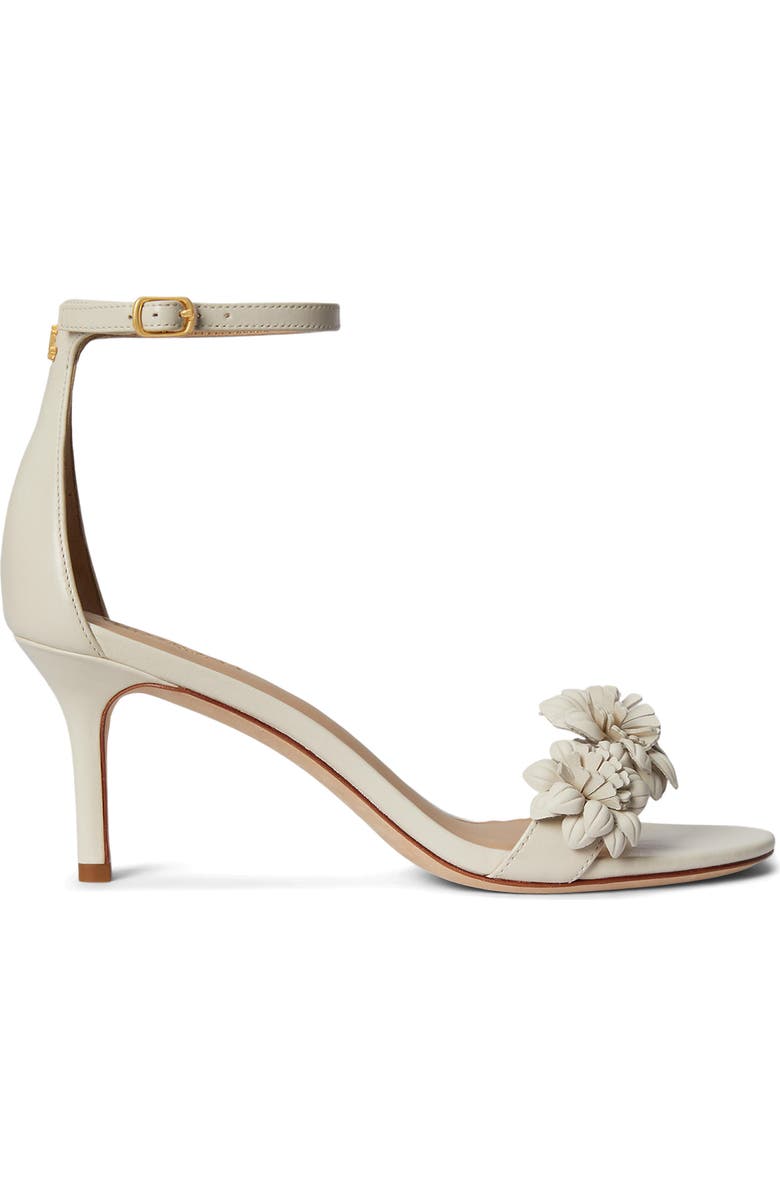 Ralph Lauren Allie Ankle Strap Sandal, Alternate, color, Soft White