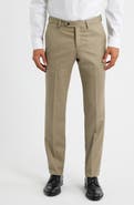 Berle Flat Front Worsted Wool Gabardine Pants