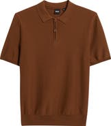 BOSS Imartino Piqué Zip Polo