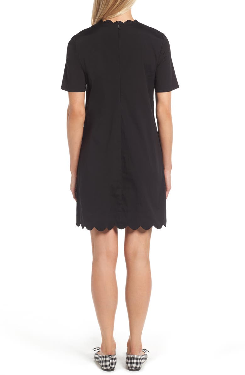 Halogen<sup>®</sup> Scalloped Shift Dress, Alternate, color,