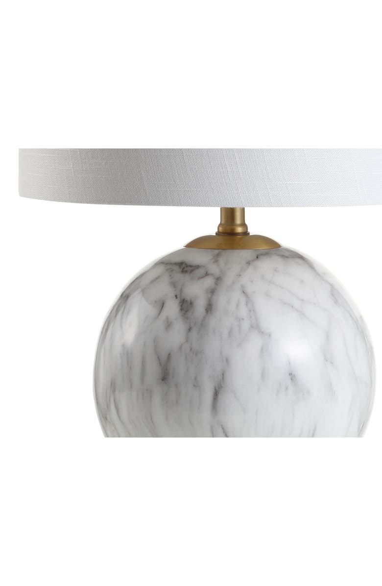 JONATHAN Y Luna Faux Marble Resin LED Table Lamp, Alternate, color, Faux Marble