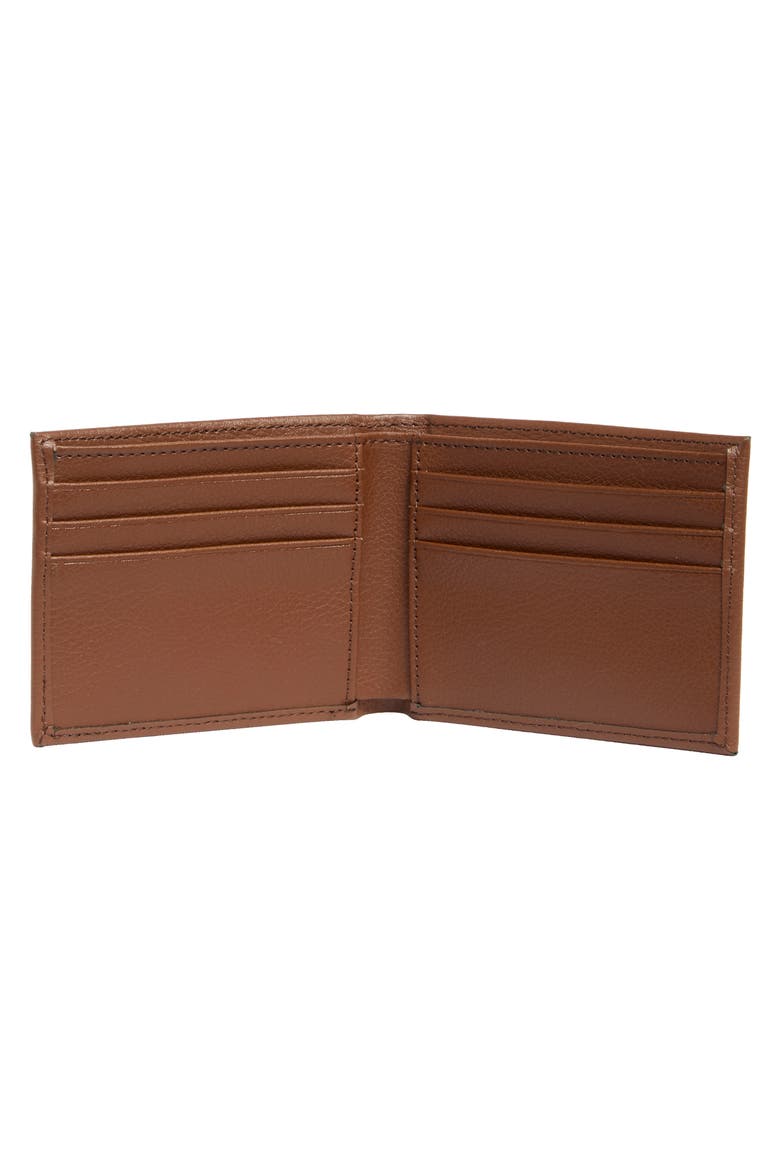 Pebbled Leather Bifold Wallet, Alternate, color, TAN