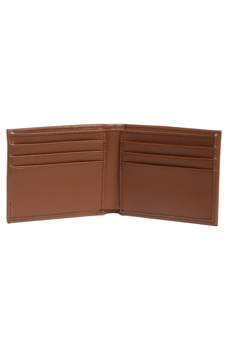 Original Penguin Pebbled Leather Bifold Wallet, Alternate, color, Tan