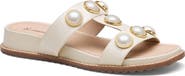 Johnston & Murphy Chandler Embellished Wedge Slide Sandal