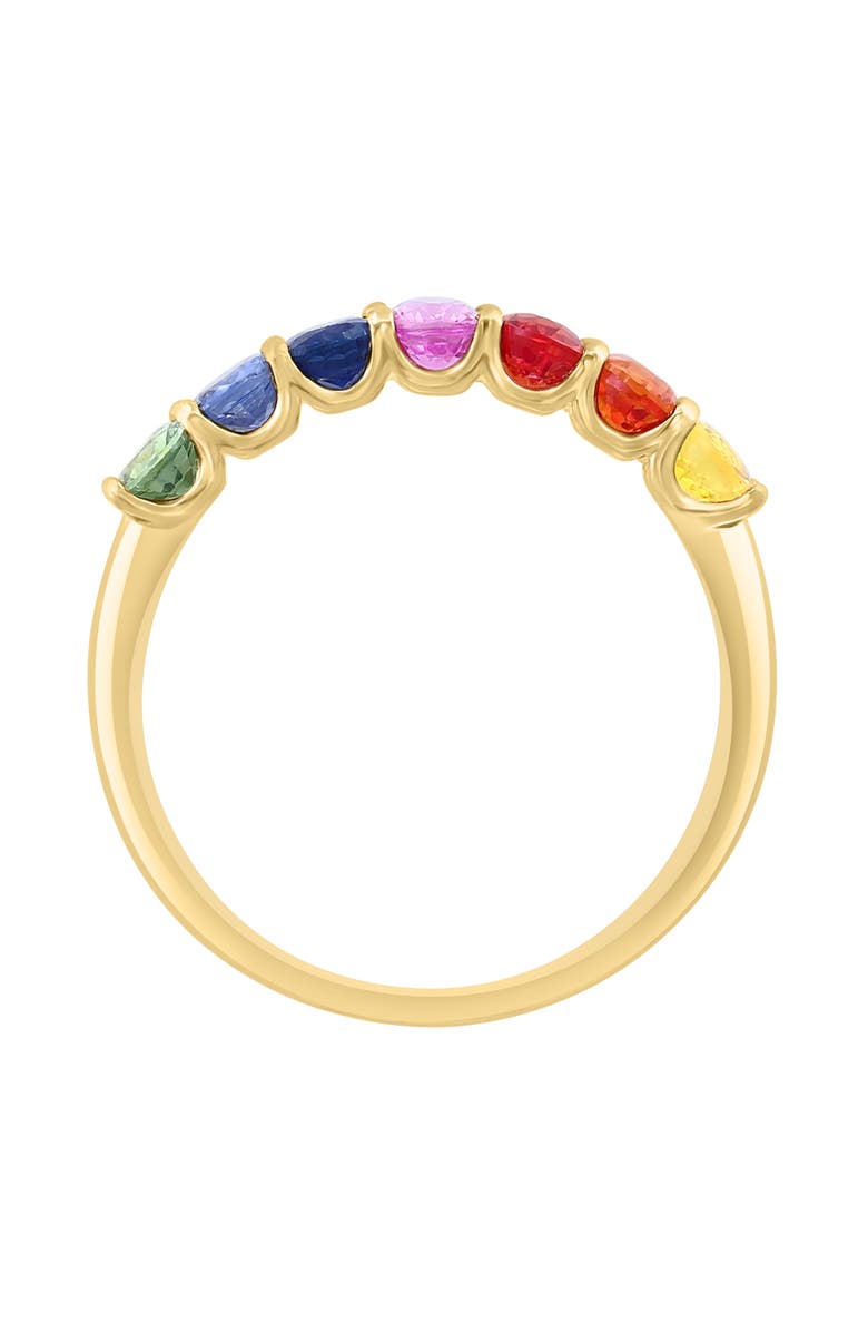 EFFY Rainbow Sapphire Ring, Alternate, color, Gold Multi