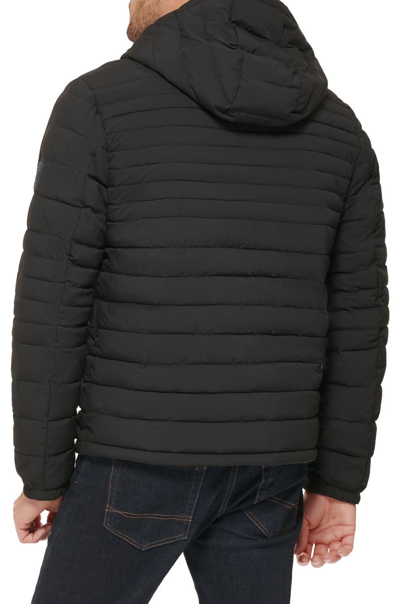 Tommy Hilfiger Quilted Zip Jacket, Alternate, color, Black