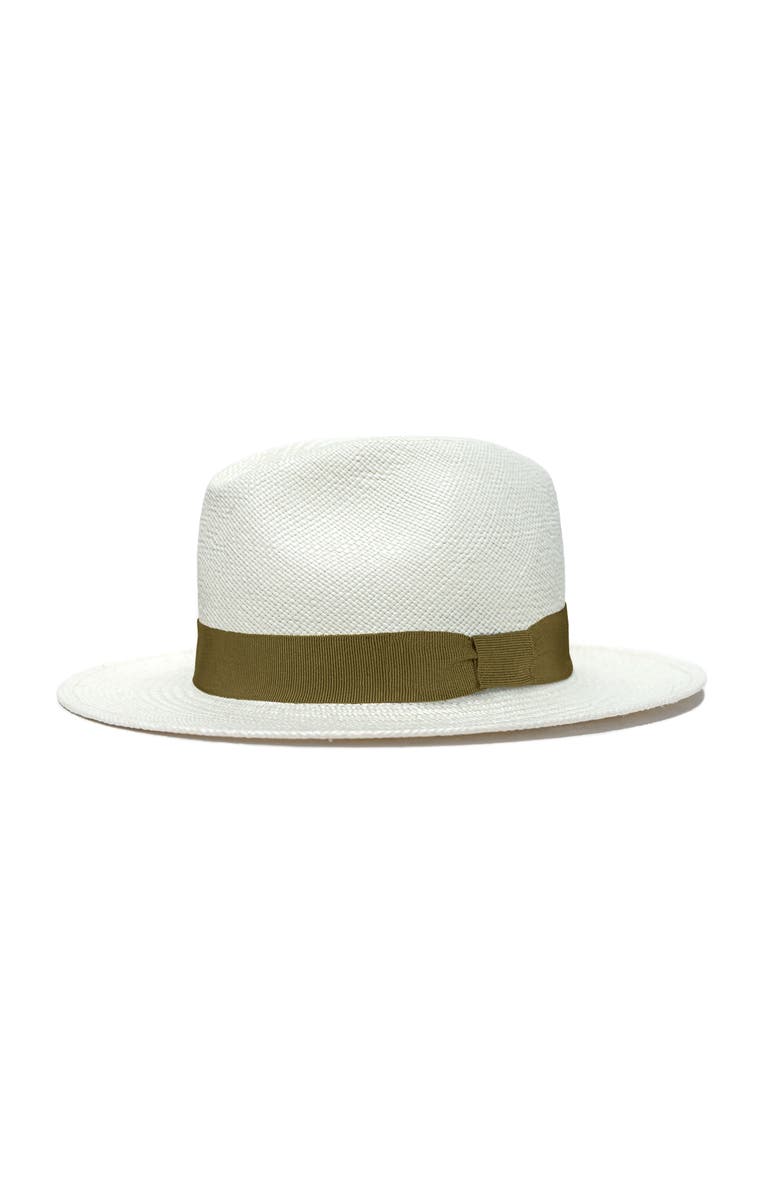 Lastelier Panama army green straw hat, Main, color, Army Green
