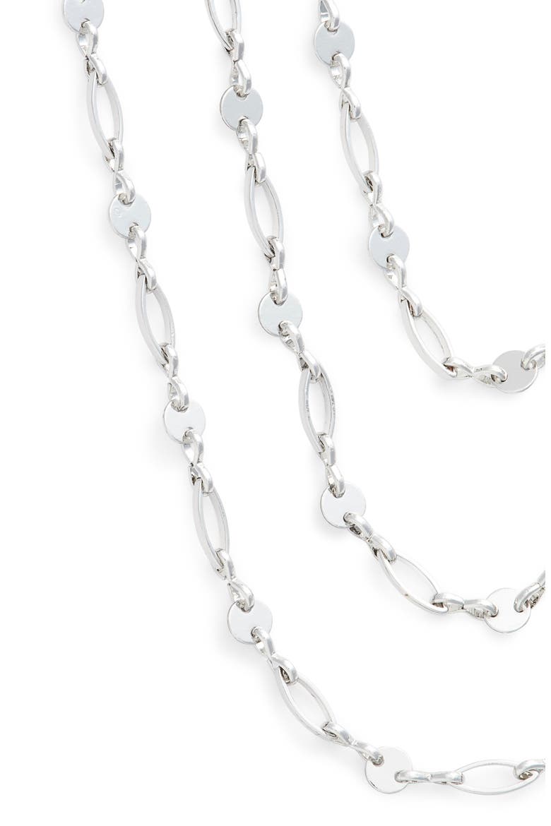 Aphrodite Layered Necklace, Alternate, color, SILVER