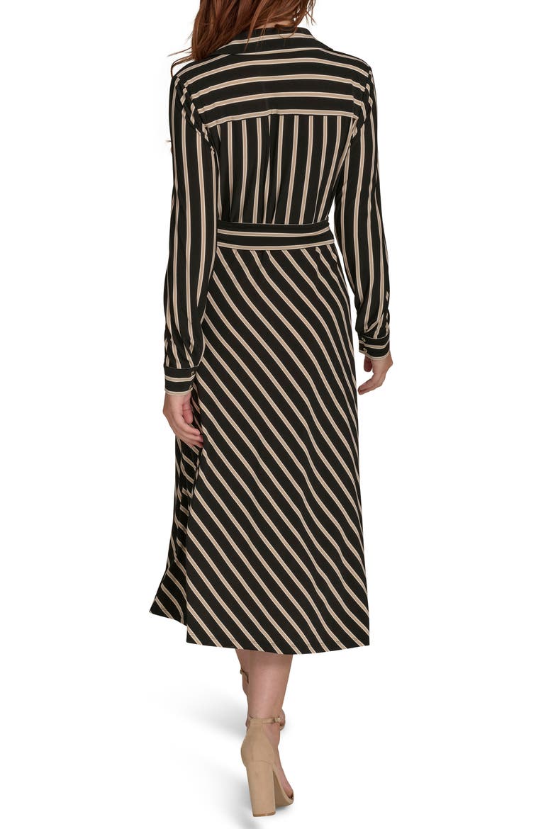 Long Sleeve Midi Dress, Alternate, color, BLACK.SAND
