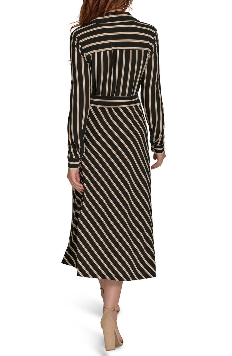 Tommy Hilfiger Long Sleeve Midi Dress, Alternate, color, Black.sand