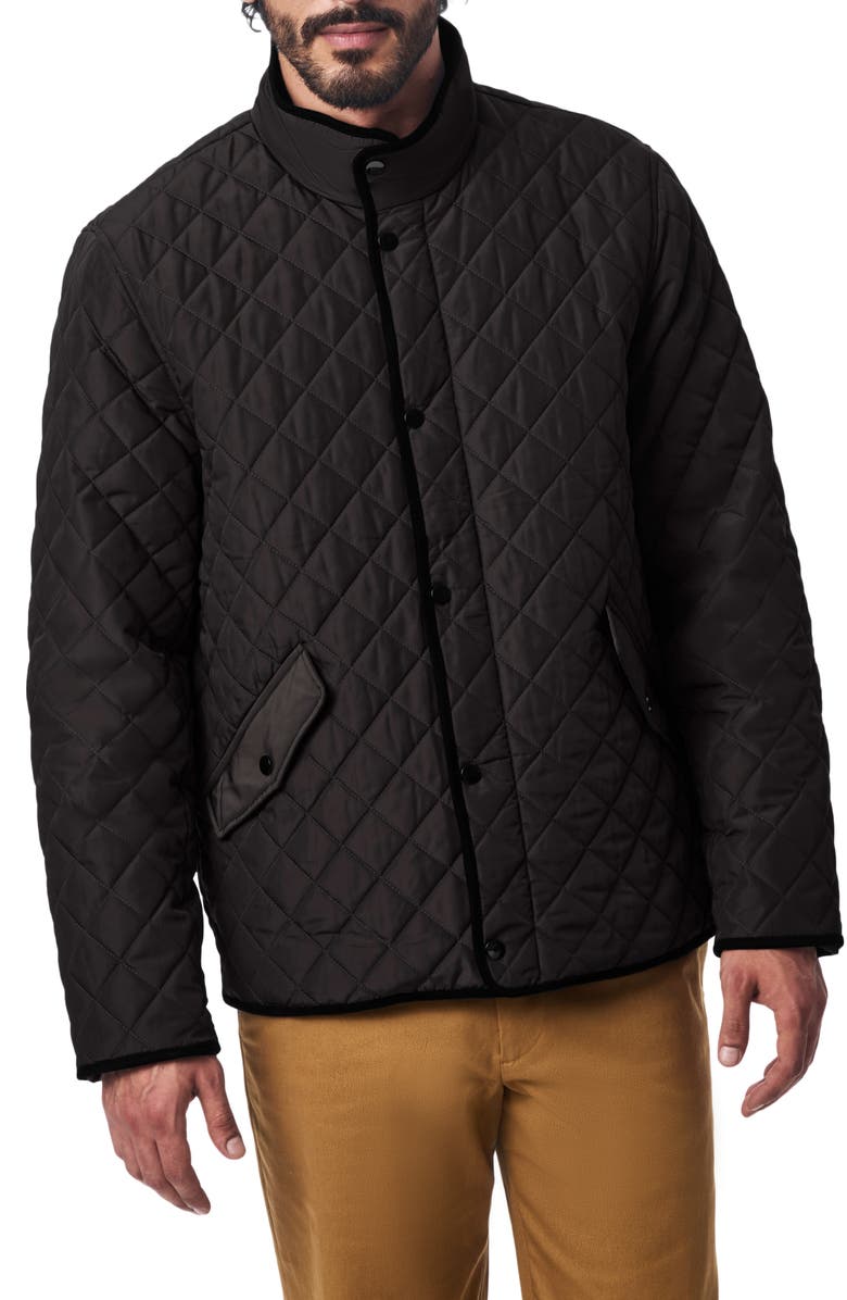 Bernardo Smart Leisure Quilted Barn Jacket, Alternate, color, Black