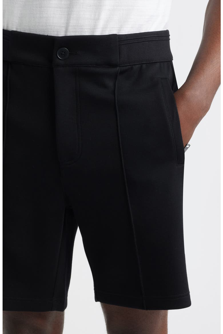 Soft Touch Pintuck Shorts, Alternate, color, BLACK