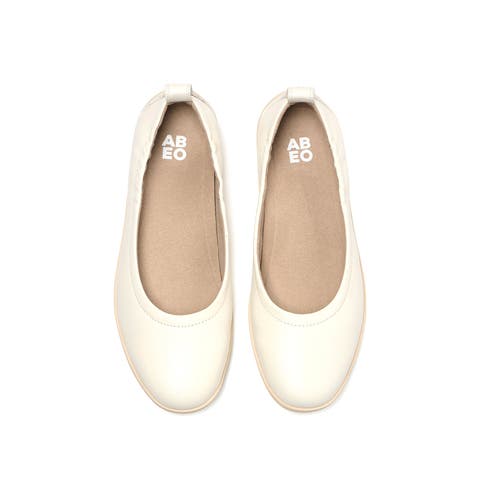Abeo Vela Balletflat In White