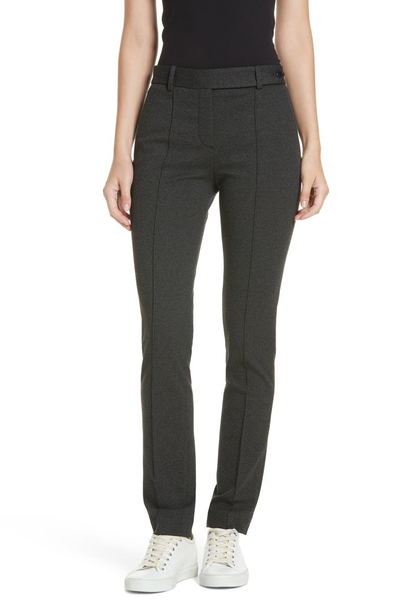 Theory Seamed Front Stretch Twill Pants, Main, color, 