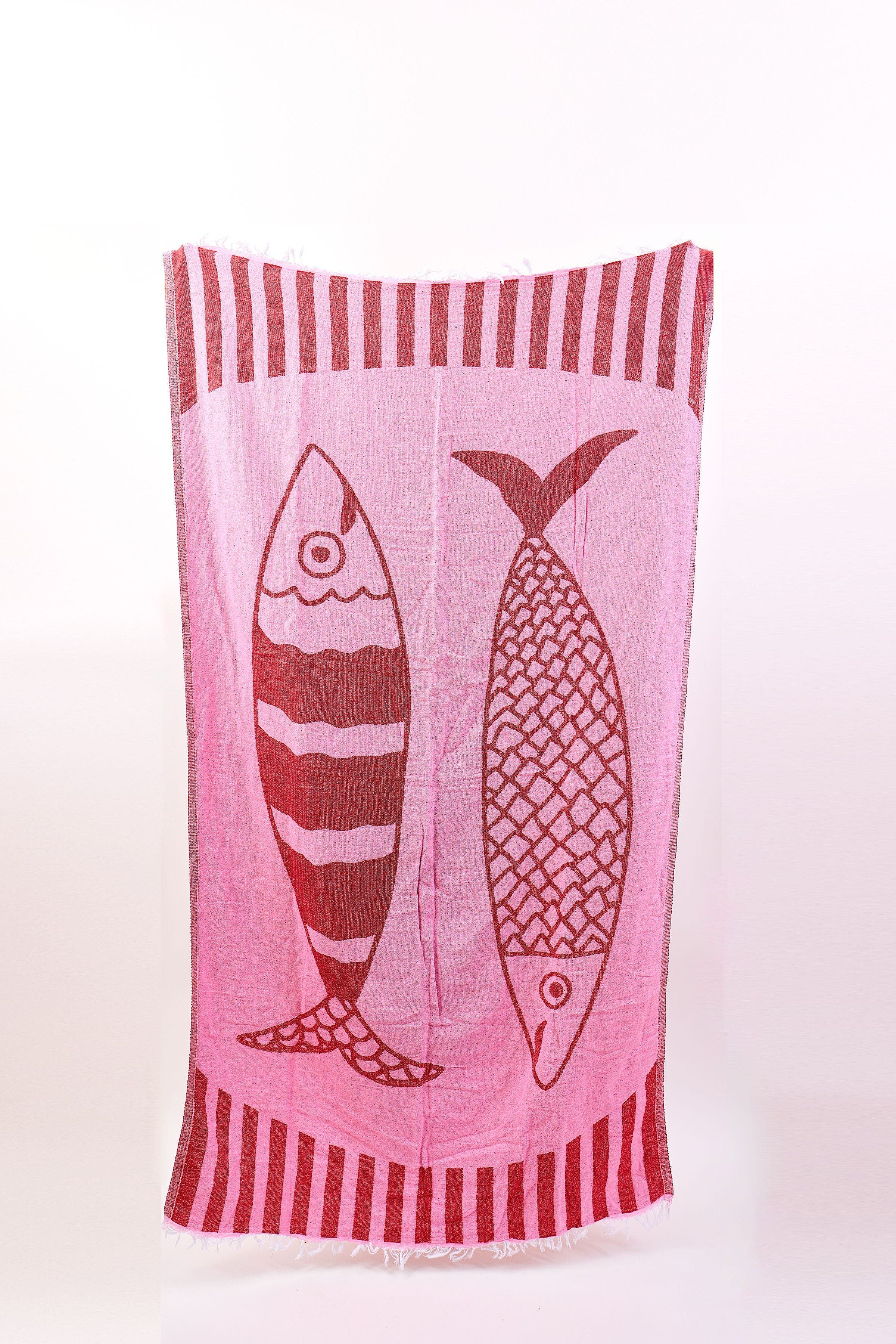 Double Fish Pink/Red