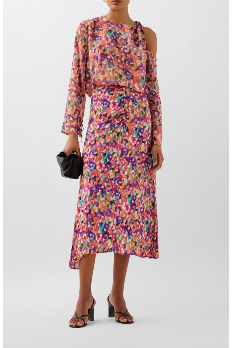 Raimb Print Skirt, Alternate, color, Multi-purple