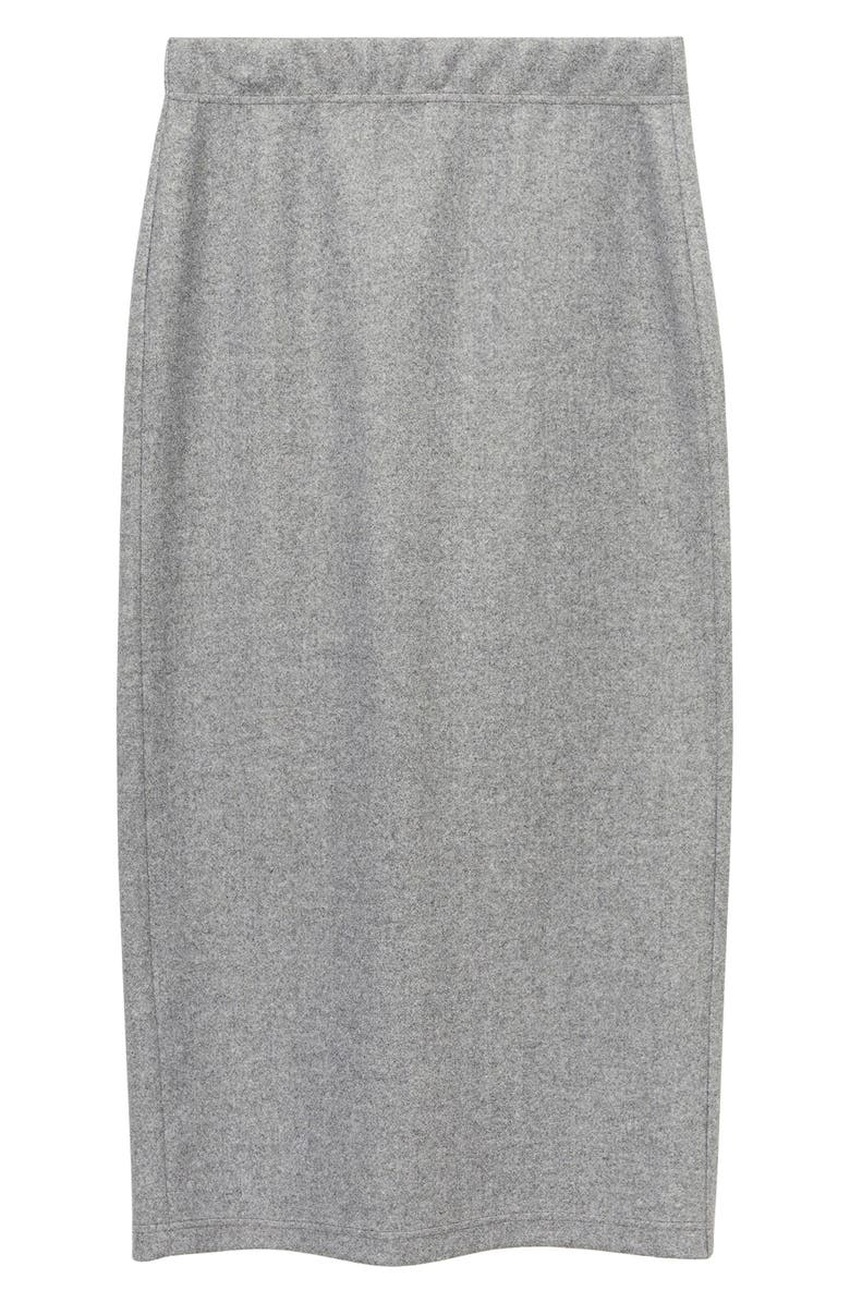 MANGO French Terry Midi Skirt, Alternate, color, 