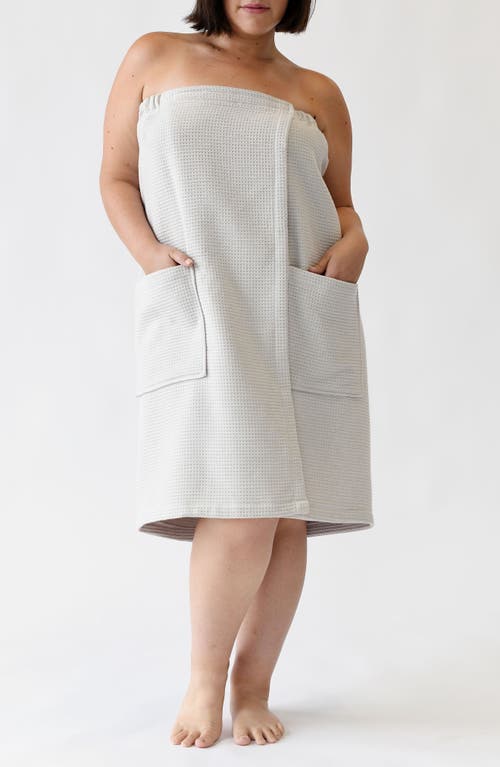 Cozy Earth Waffle Terry Wrap In White