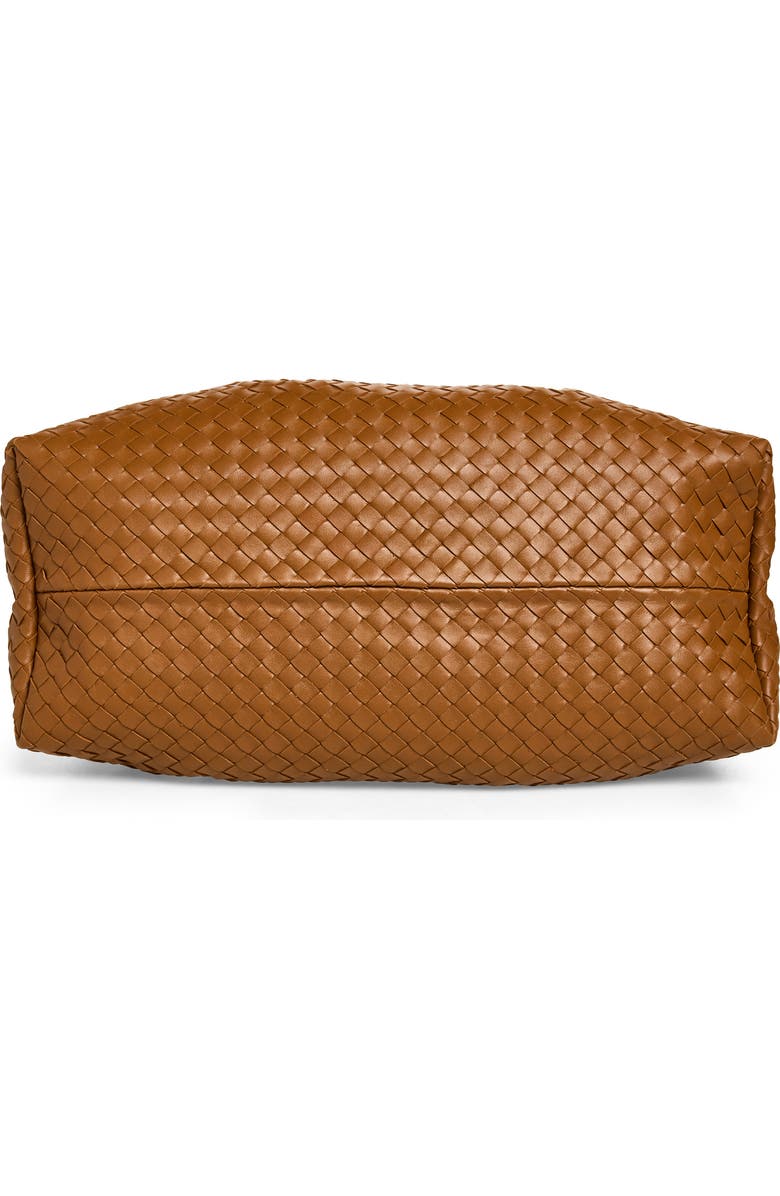 Bottega Veneta Leather & Suede Reversible Tote, Alternate, color, 2591 Amber/ Blue Royal-M B