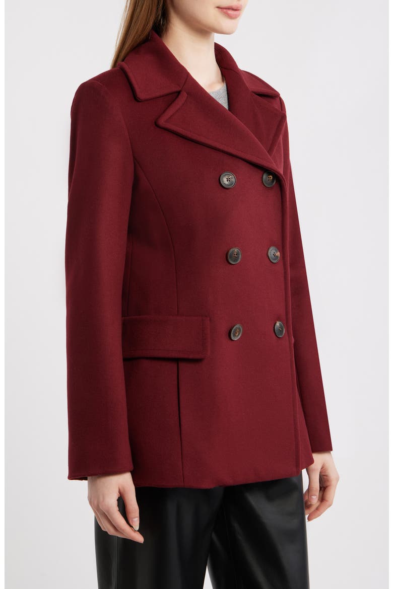 Ali Wool Peacoat (Nordstrom Exclusive), Alternate, color, MERLOT