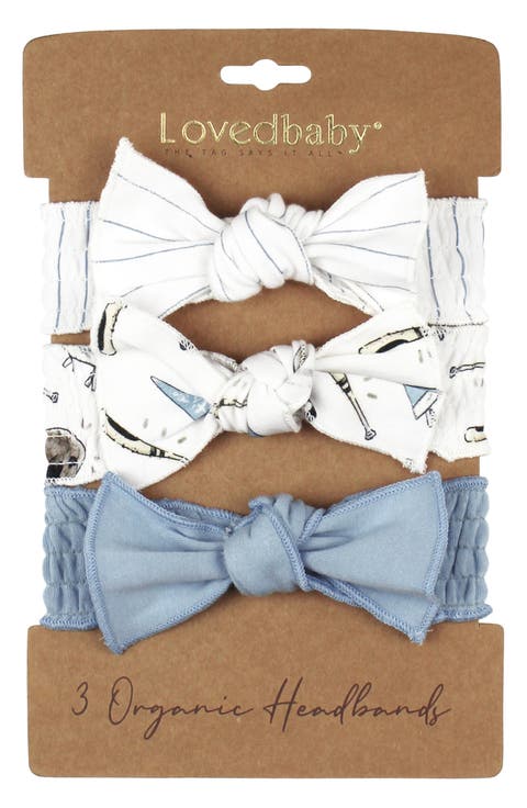 Assorted 3-Pack Bow Stretch Headbands (Baby)