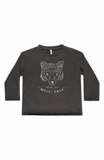 Rylee + Cru Kids' Raw Edge Cotton Graphic T-Shirt